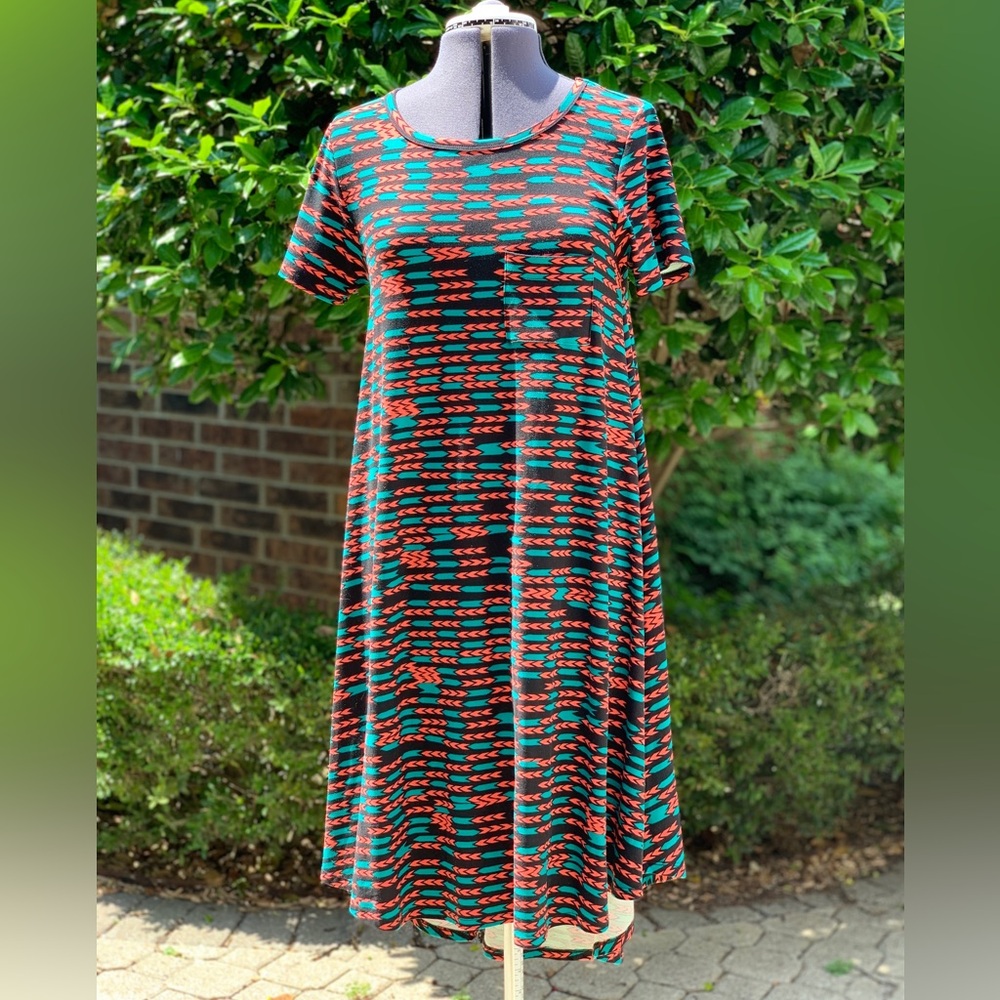 LuLaRoe Colorful Patterned Women's Dress